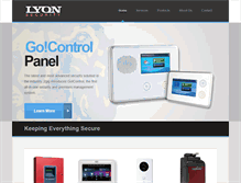 Tablet Screenshot of lyonsecurity.com